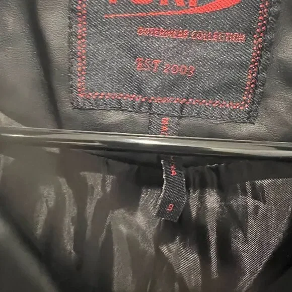 Yoki wool and Faux Leather Black Military Jacket size S - Picture 3 of 3